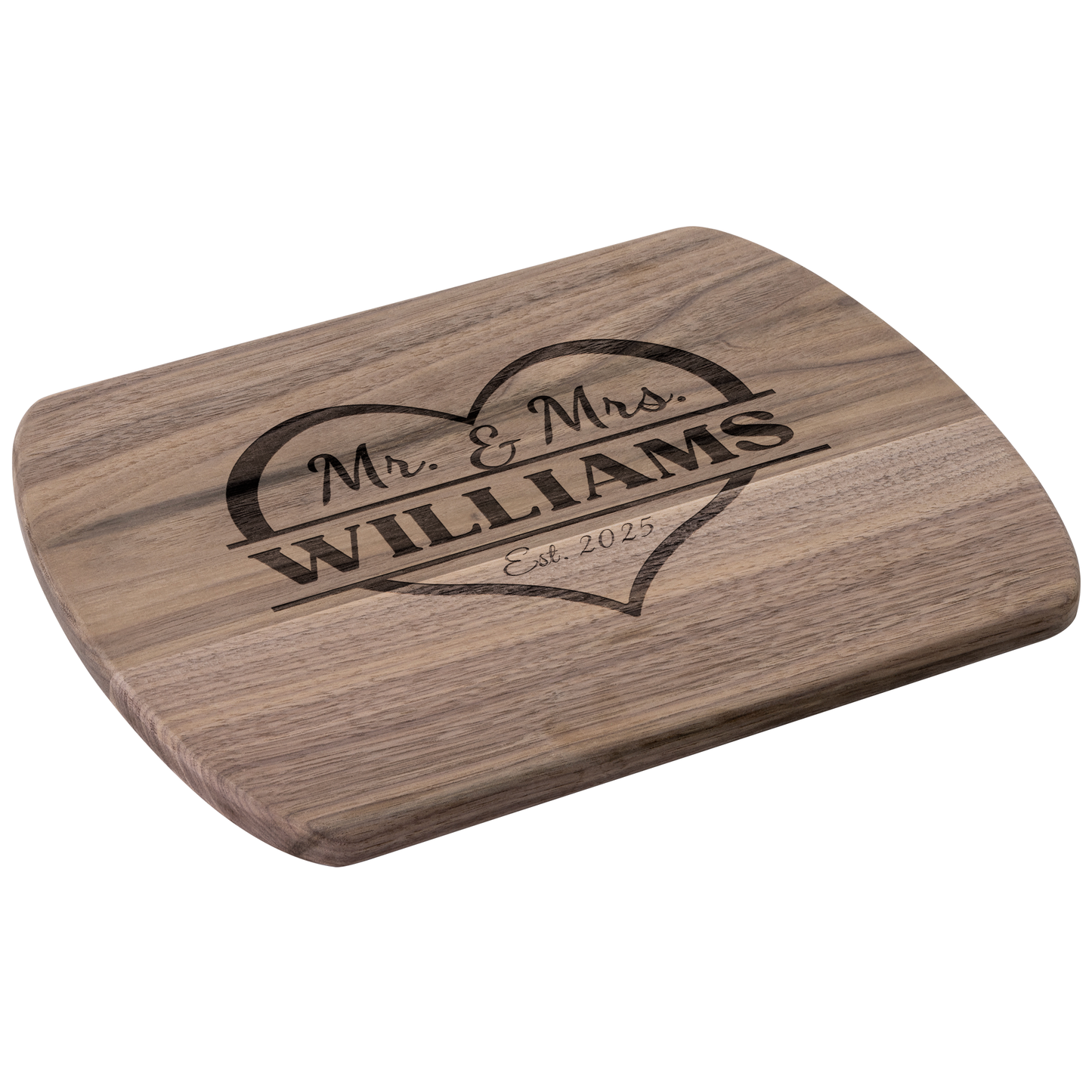 Custom Mr & Mrs Cutting Board - Anniversary & Wedding Gift - c423a25