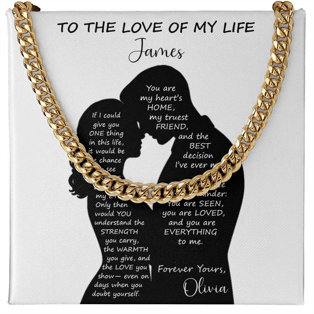 You Are Loved - Personalized Husband Necklace Gift - c528a25
