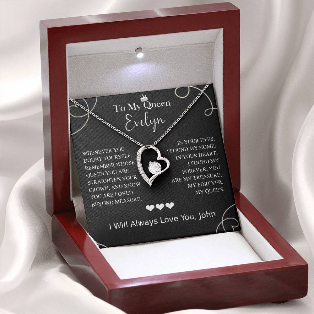 To My Queen - You Are My Treasure, My Forever Necklace Gift - c572a25