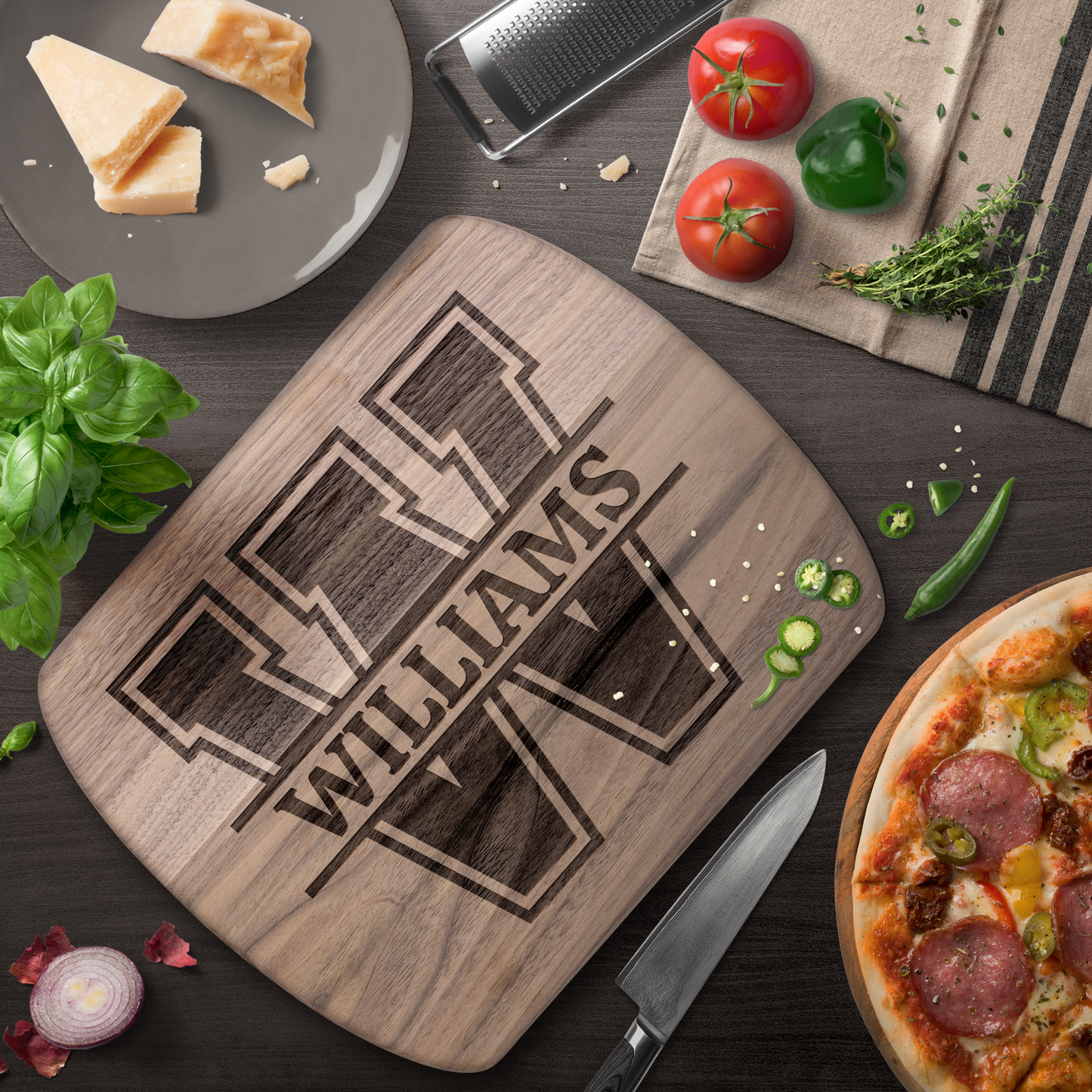 Custom Sports Monogram Cutting Board - c397a25