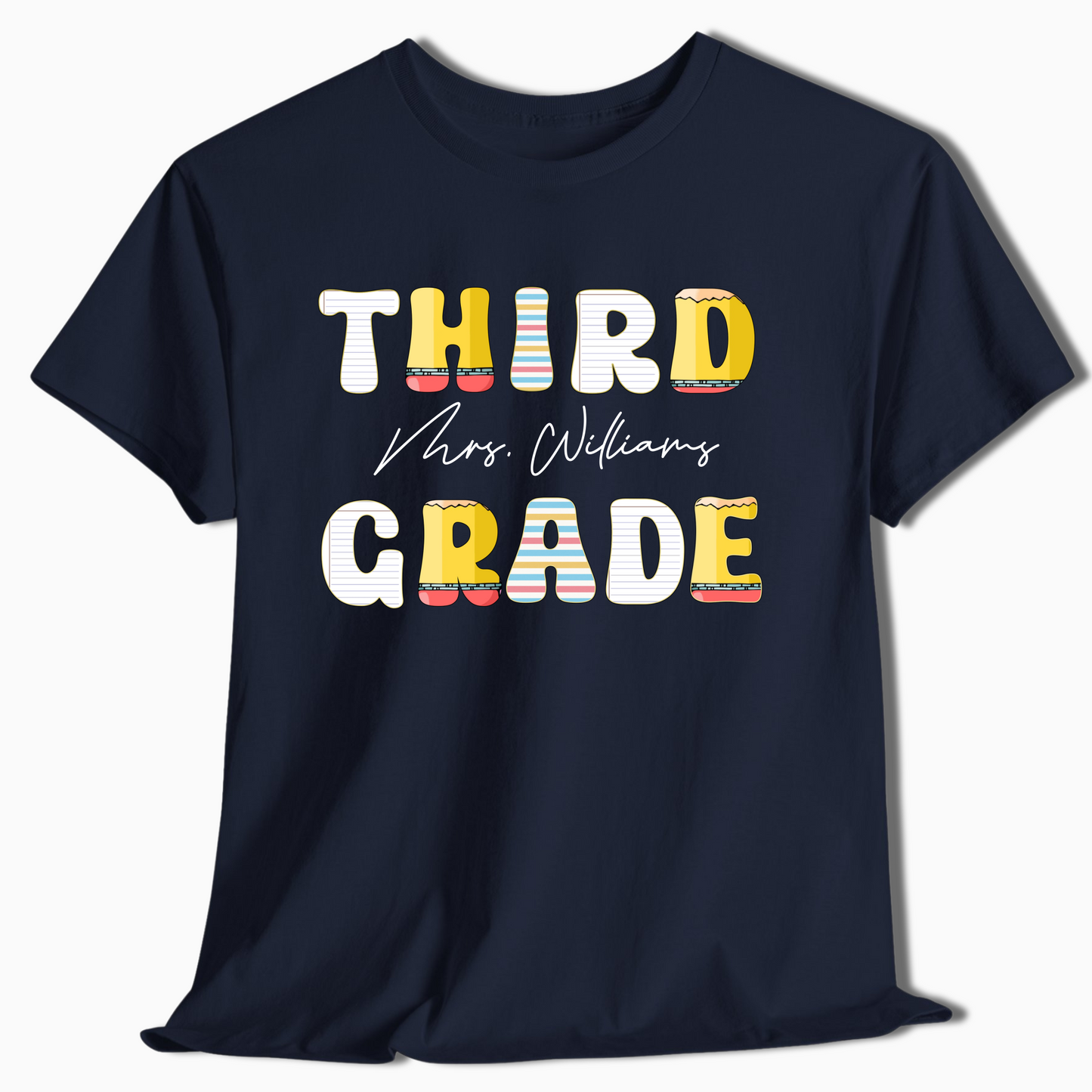 Custom Teacher or Student Name Shirt - Pre-K to 6th Grade Tee - c430a25