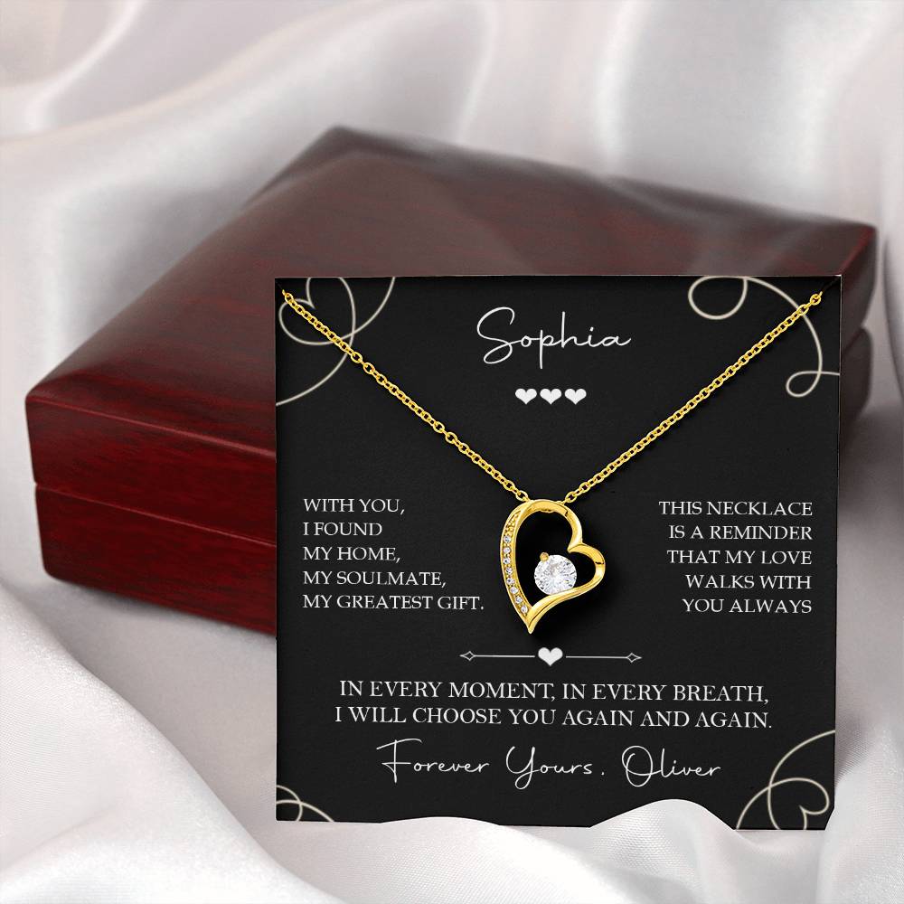 To My Soulmate - I Will Always Choose You Necklace Gift - c571a25