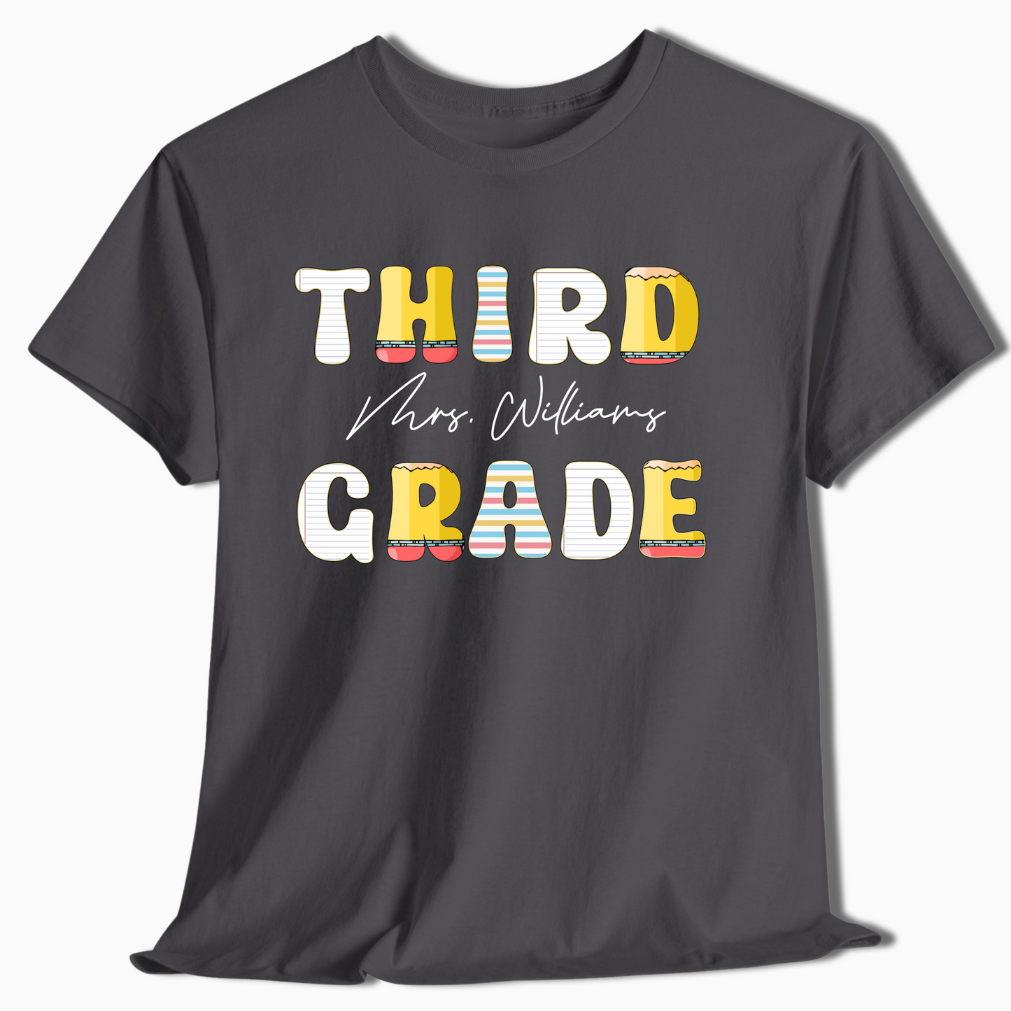 Custom Teacher or Student Name Shirt - Pre-K to 6th Grade Tee - c430a25