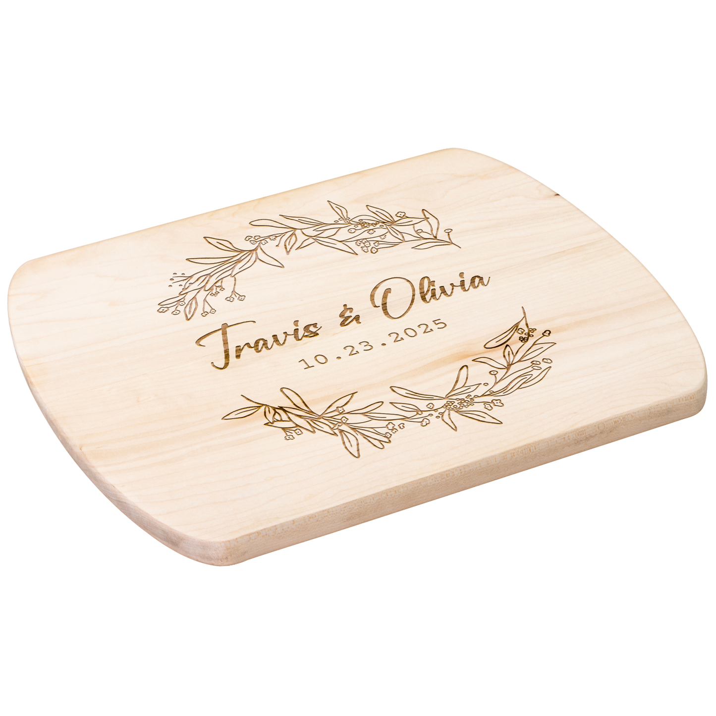 Custom Wedding Date & Name Engraved Cutting Board - c412a25