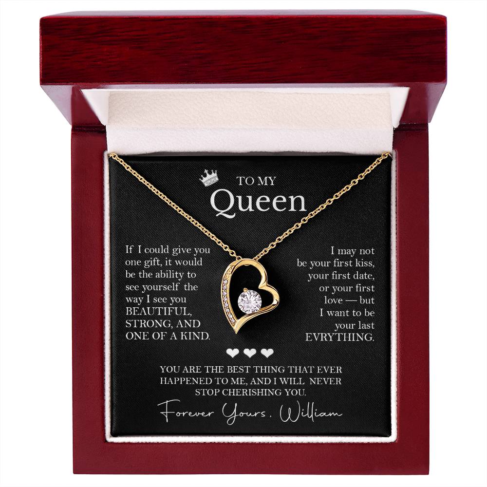 To My Queen - You Are My Last Everything Necklace Gift - c576a25