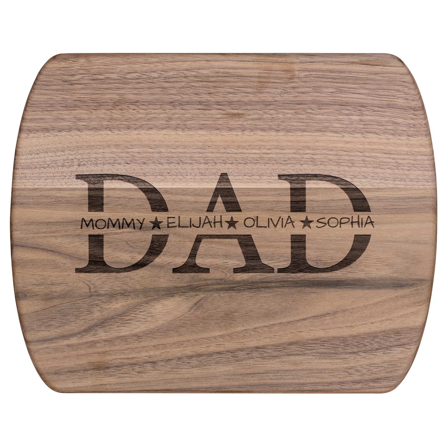 Engraved Dad Cutting Board with Family Names - c425a25