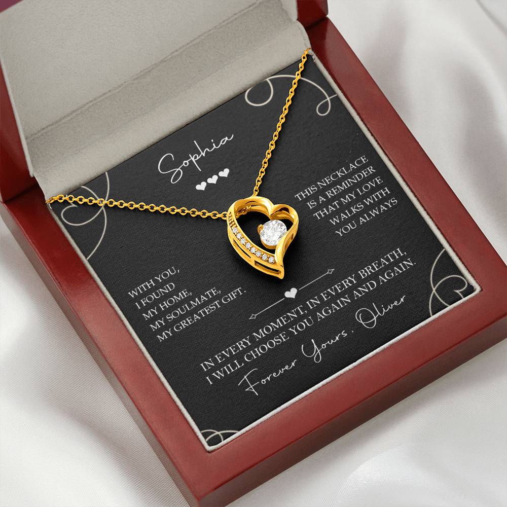 To My Soulmate - I Will Always Choose You Necklace Gift - c571a25