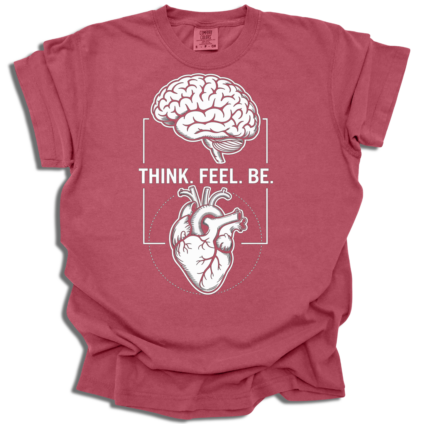 Think. Feel. Be. Mindfulness Shirt Gift for Mental Health Lovers - c524a25