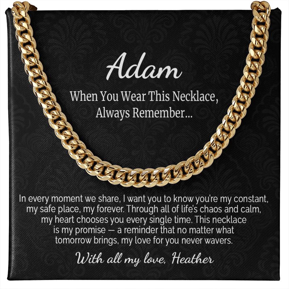 Promise Necklace For Him With Custom Message - c469a25