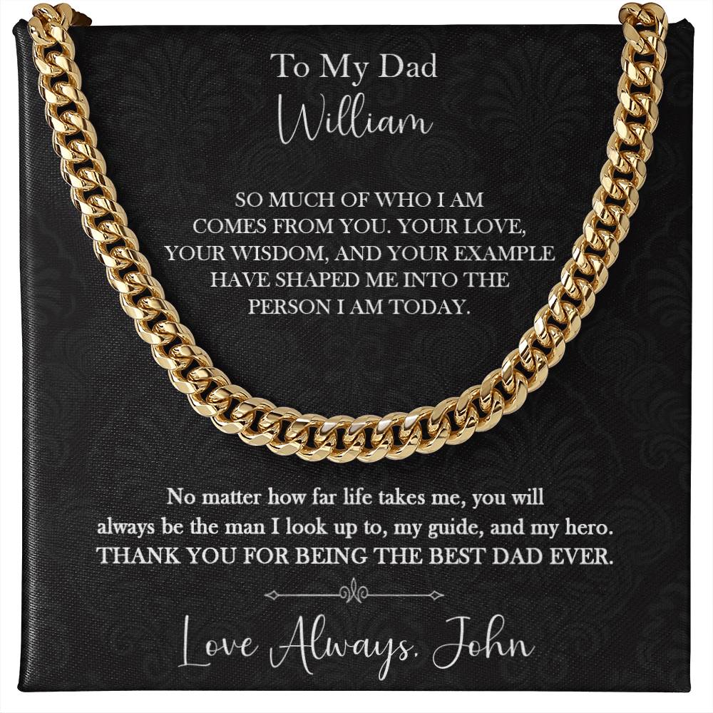 To My Dad Necklace Gift from Son - c552a25