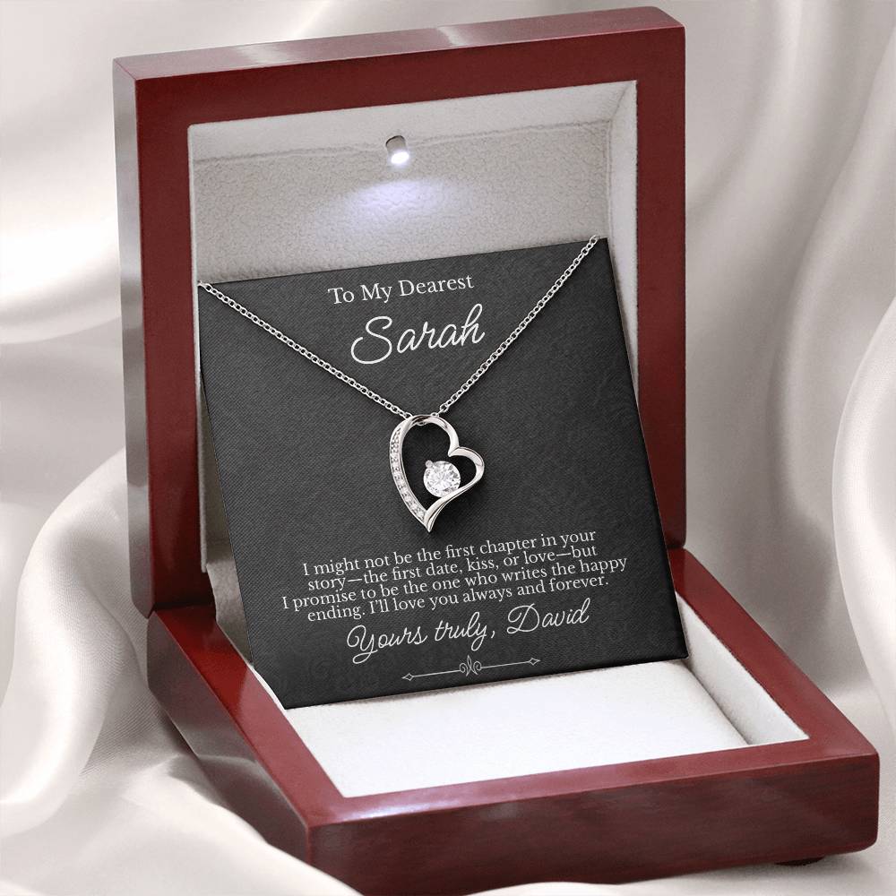 To My Dearest - Necklace with Happy Ending Love Story Message - c480a25