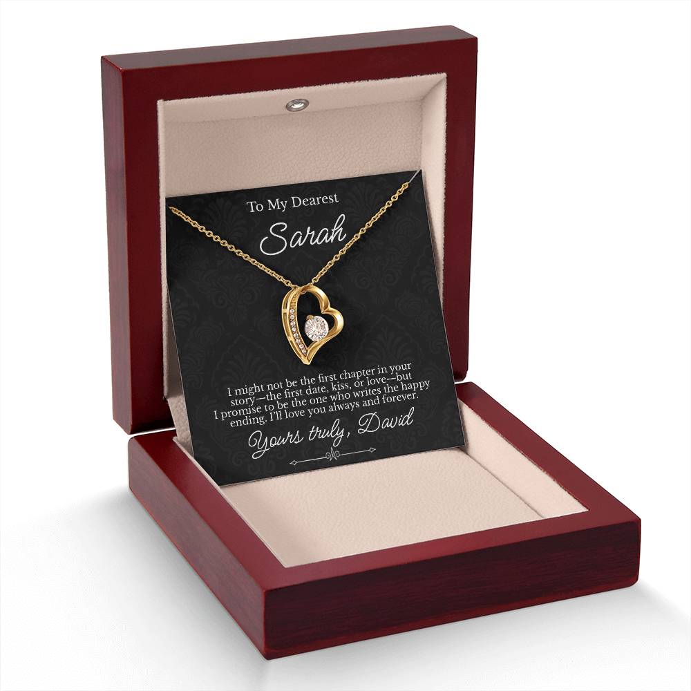 To My Dearest - Necklace with Happy Ending Love Story Message - c480a25