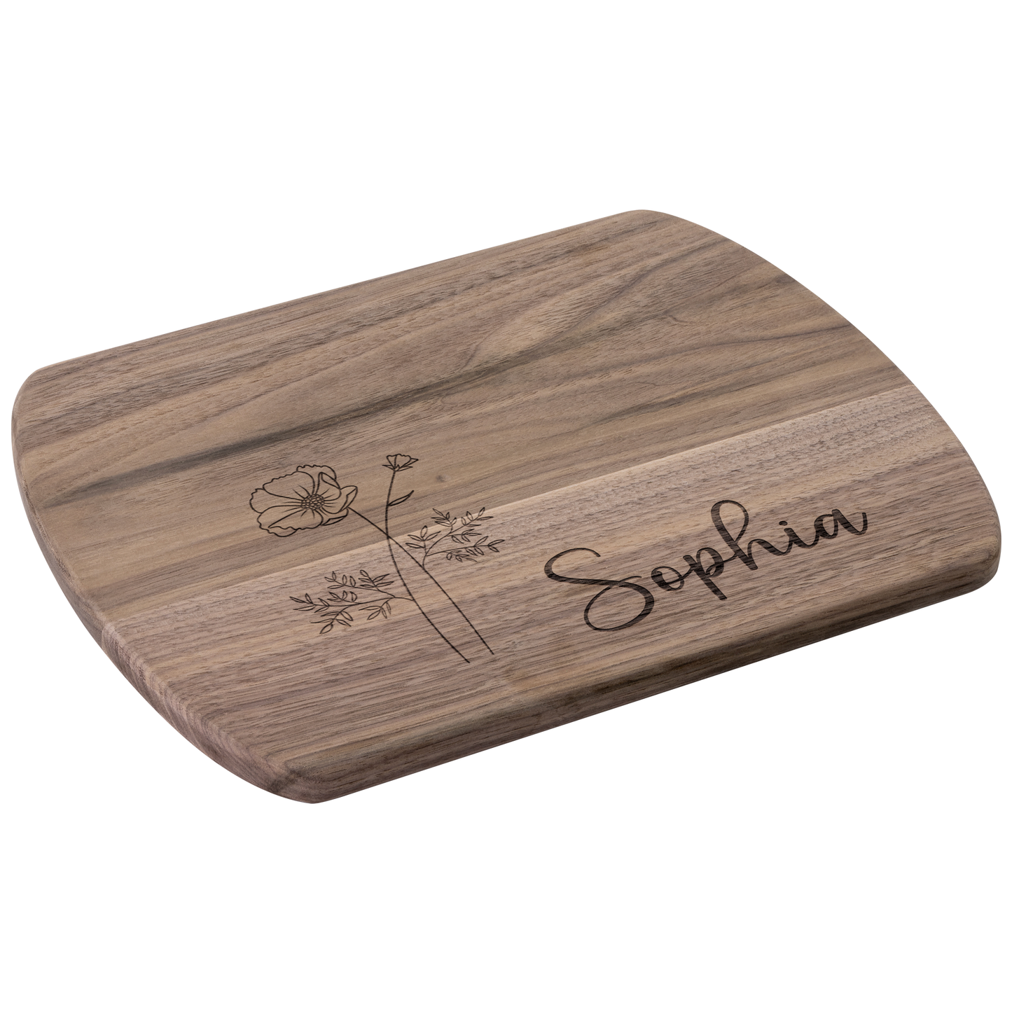 Custom Name & Birth Flower Cutting Board Gift - c406a25