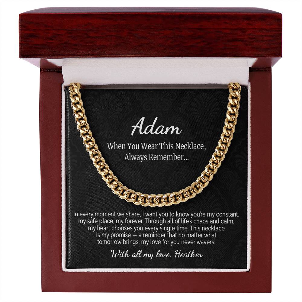Promise Necklace For Him With Custom Message - c469a25