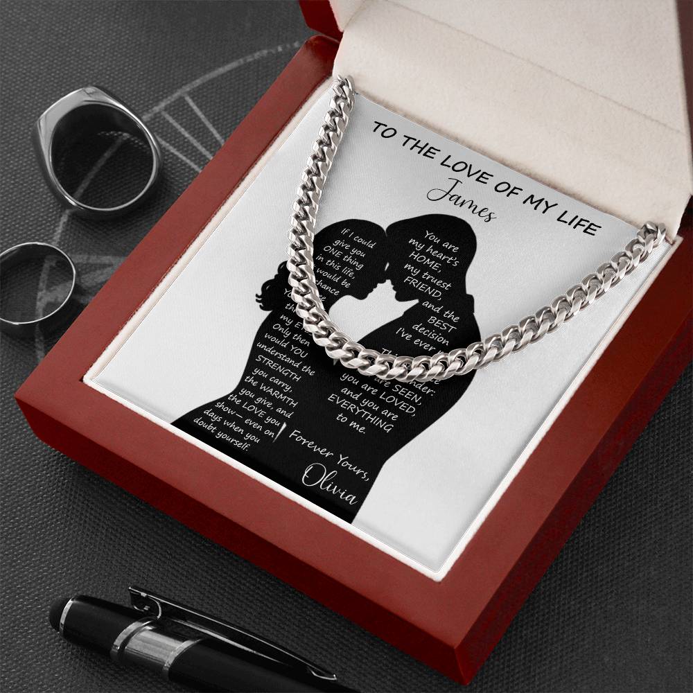 You Are Loved - Personalized Husband Necklace Gift - c528a25