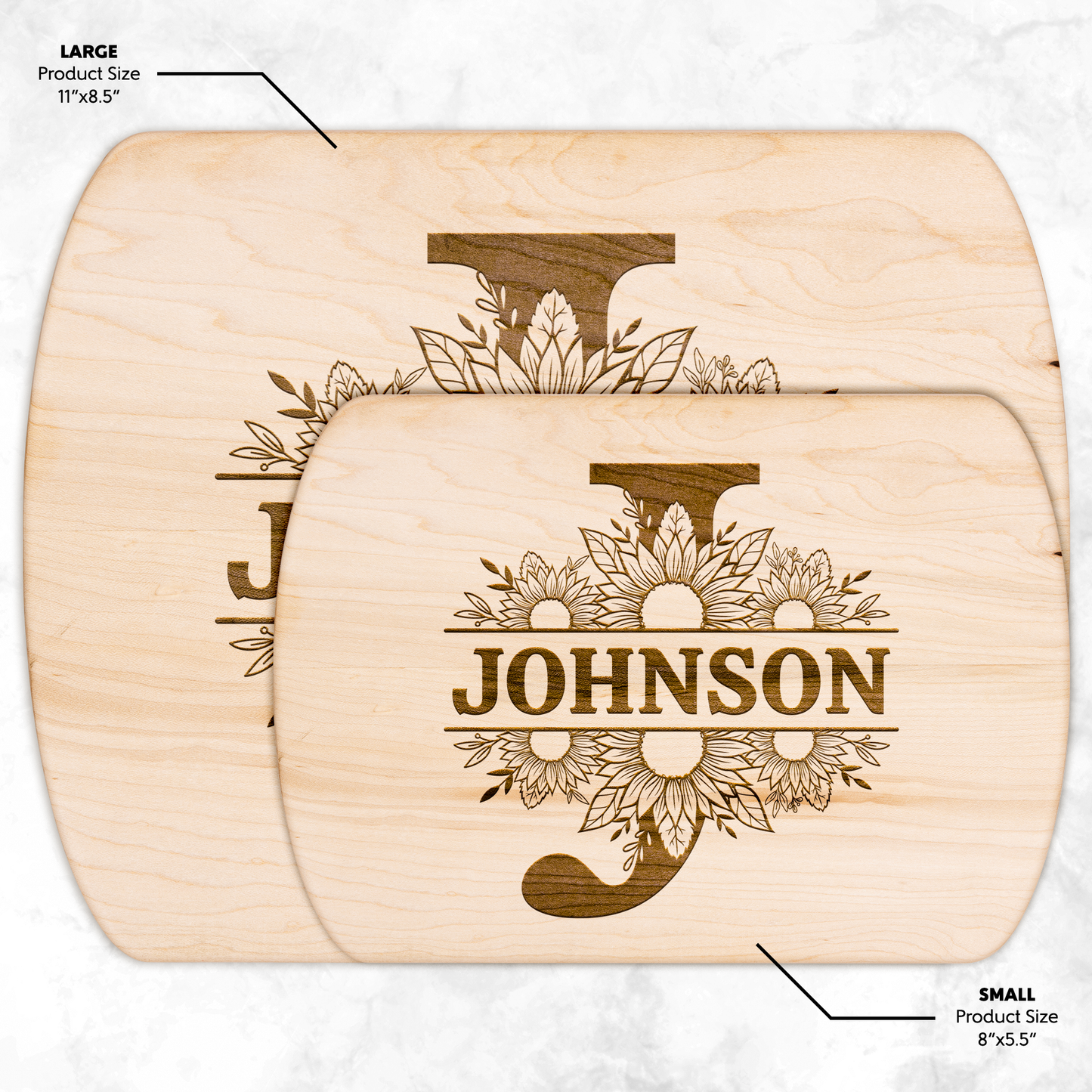 Custom Sunflower Monogram Cutting Board - c396a25