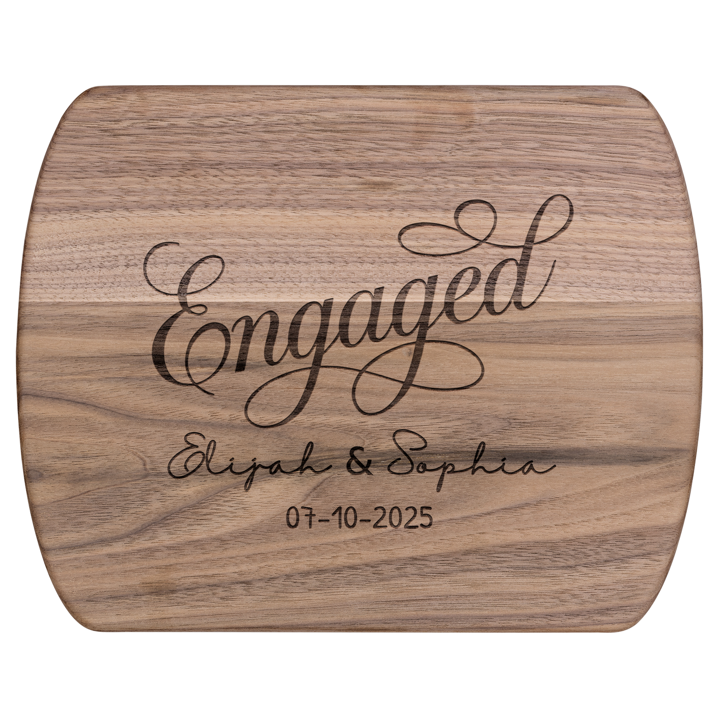 Custom Engaged Couple Name & Date Cutting Board - c417a25