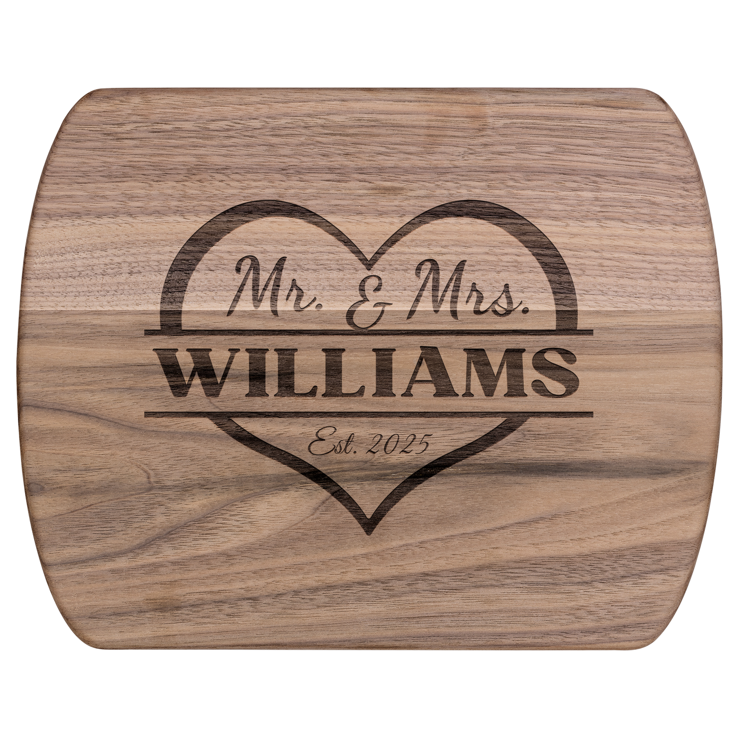 Custom Mr & Mrs Cutting Board - Anniversary & Wedding Gift - c423a25