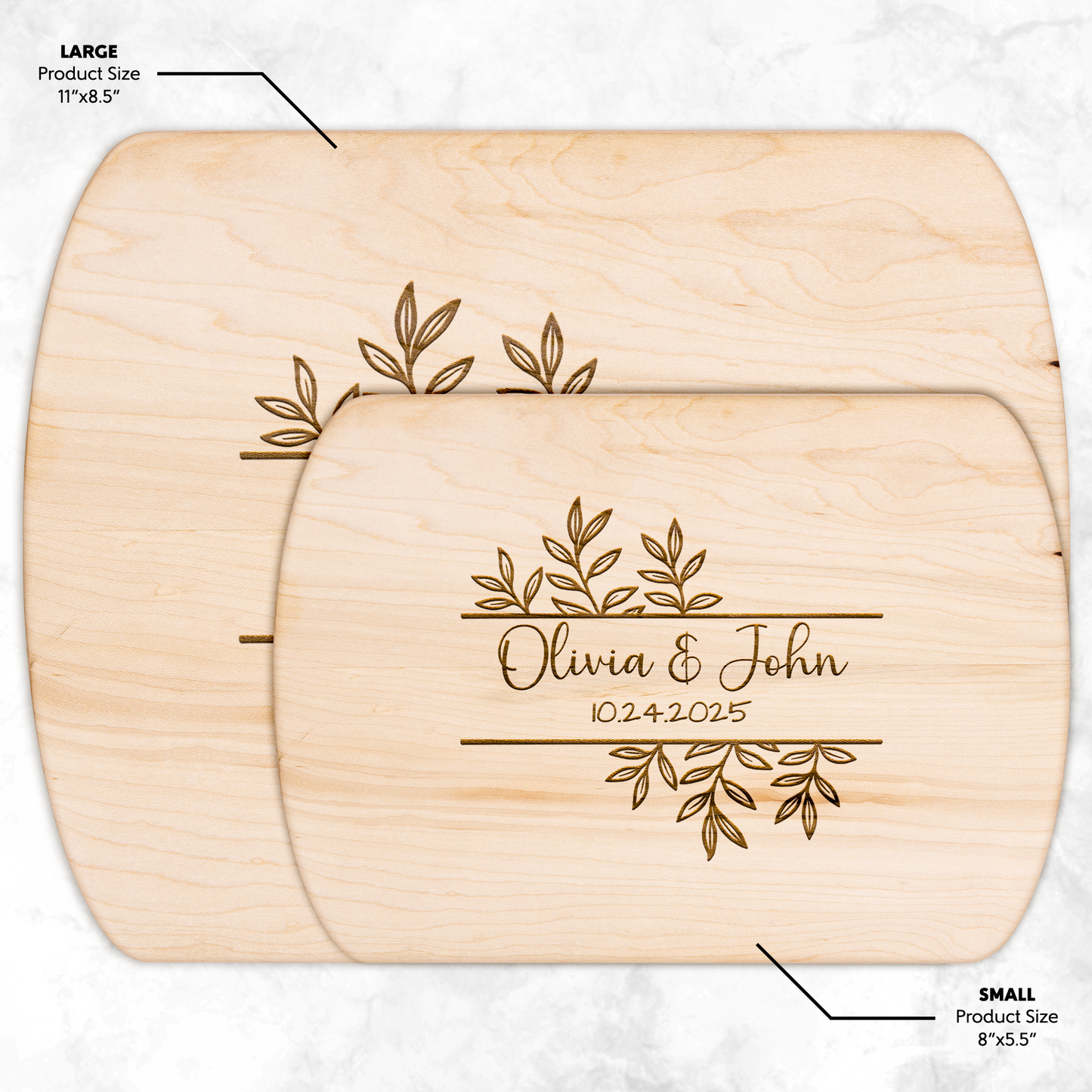 Custom Couple Name Cutting Board - Wedding or Anniversary Gift - c460a25