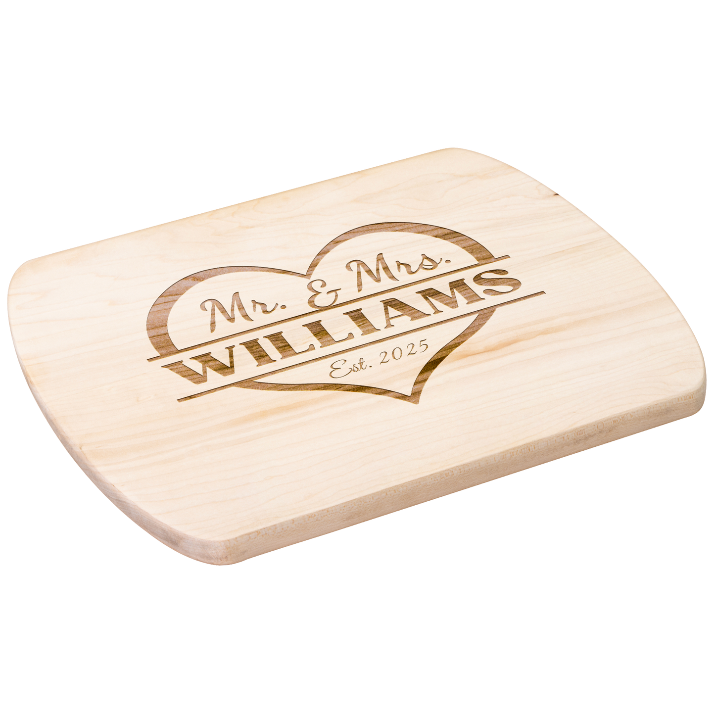 Custom Mr & Mrs Cutting Board - Anniversary & Wedding Gift - c423a25