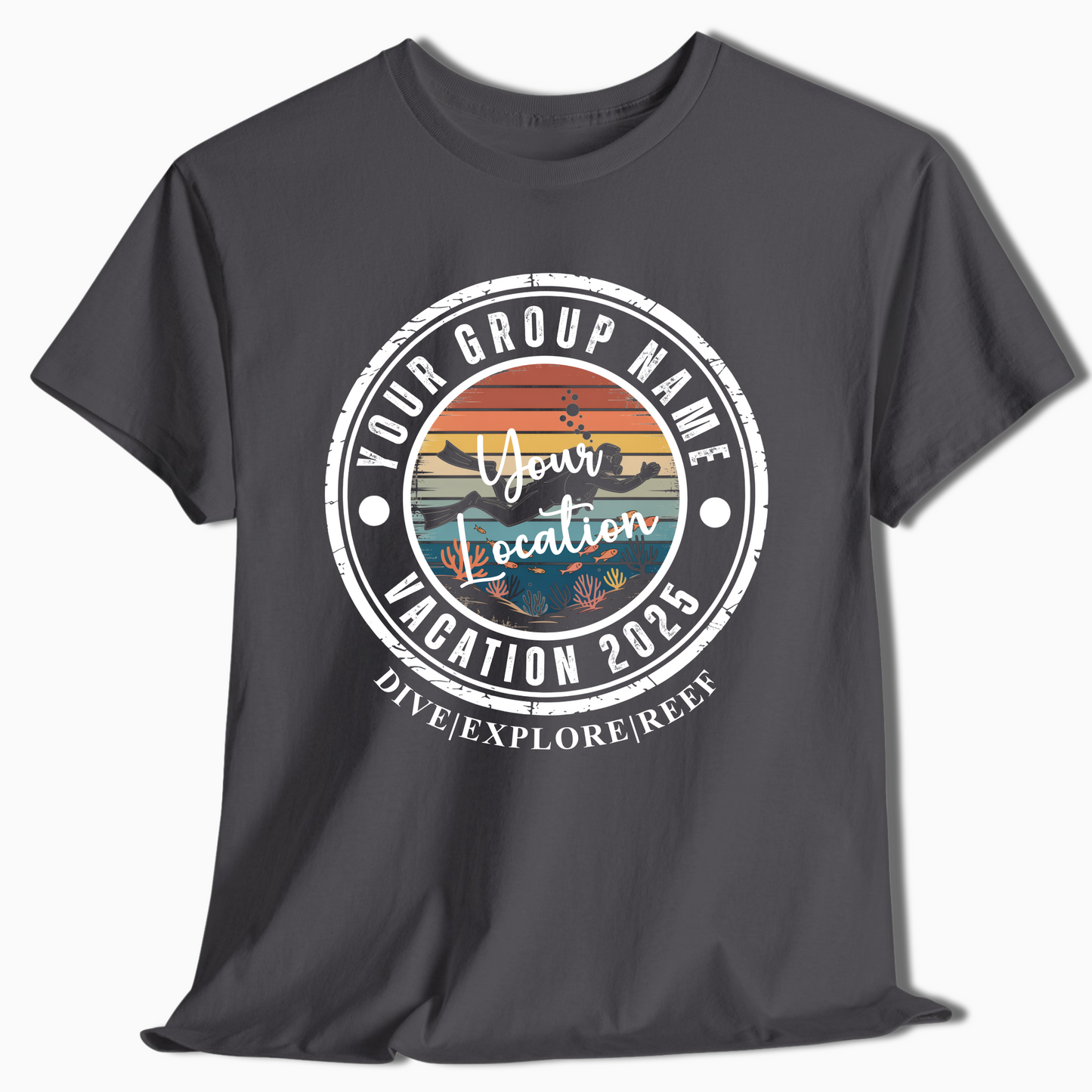 Personalized Scuba Diving Vacation Shirt - c380a25