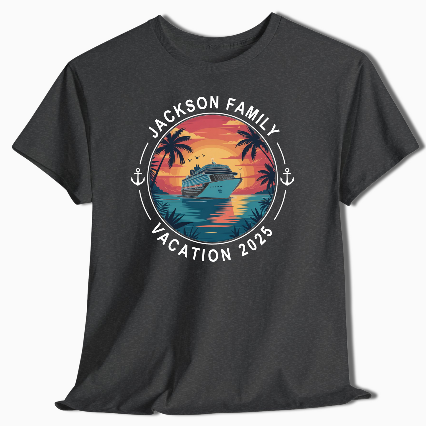 Custom Family Cruise Vacation Shirt 2025 - Personalized Cruise Tee - c320a25