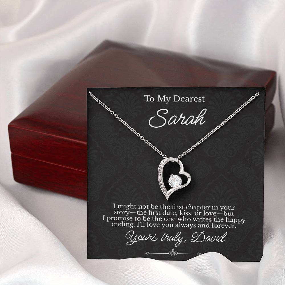 To My Dearest - Necklace with Happy Ending Love Story Message - c480a25