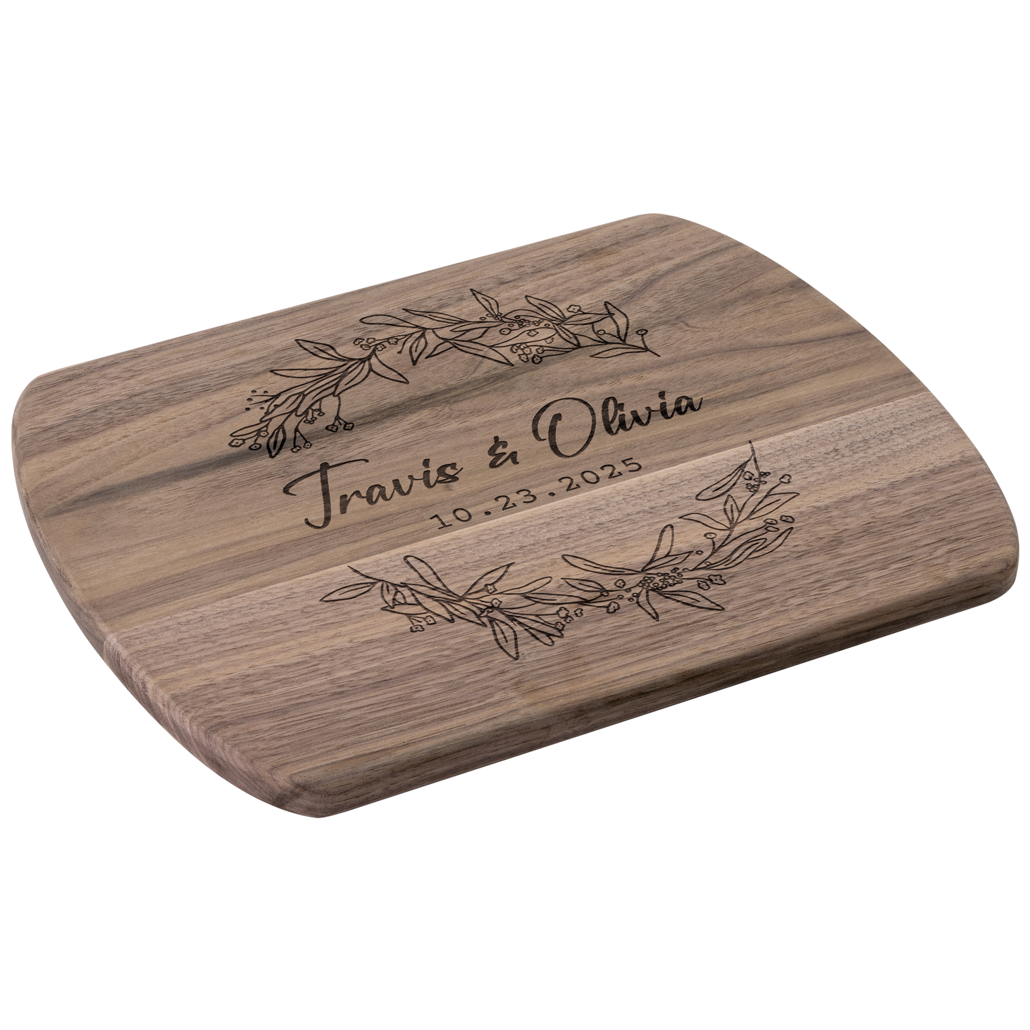 Custom Wedding Date & Name Engraved Cutting Board - c412a25