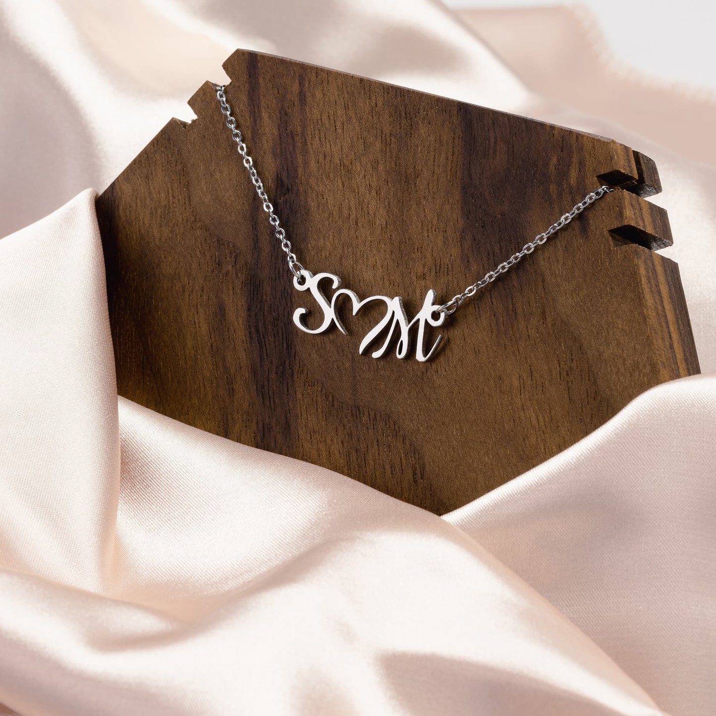 Custom Love Initial Necklace for Couples - c385a25