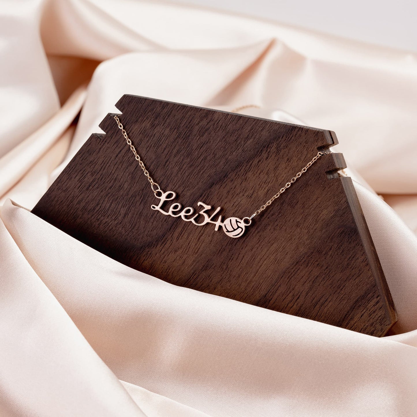 Custom Volleyball Name Necklace - c389a25