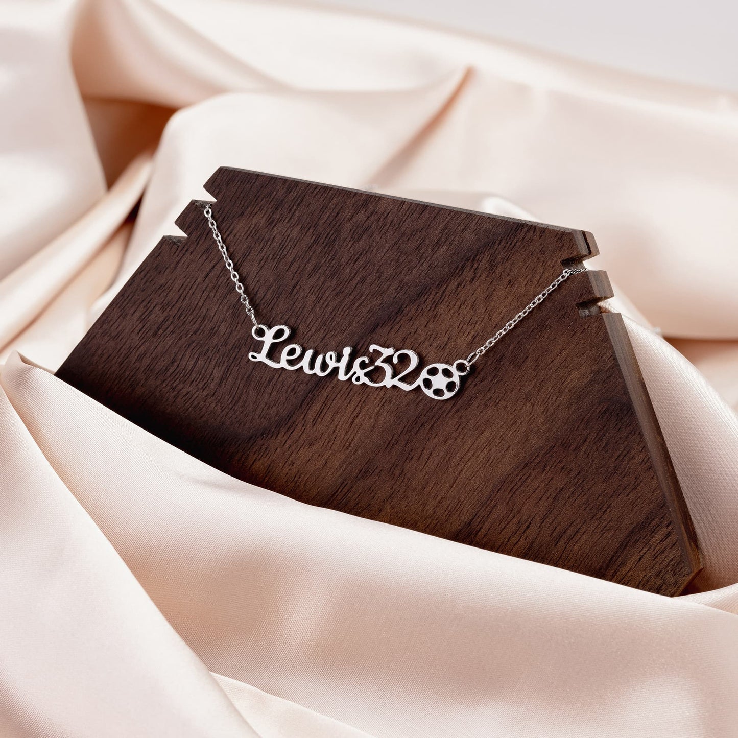 Custom Soccer Name Necklace - c393a25