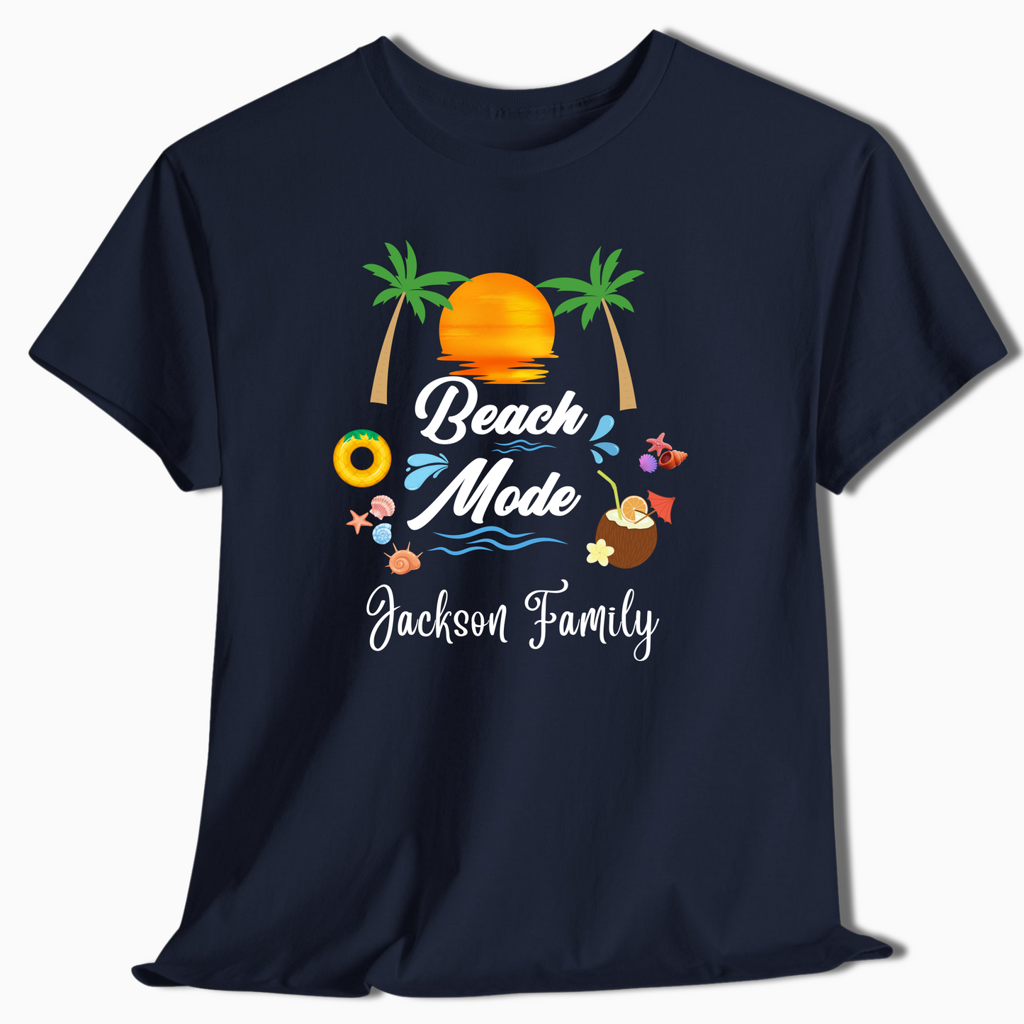 Beach Mode Custom Family Vacation Shirt - Matching Outfits - c322a25
