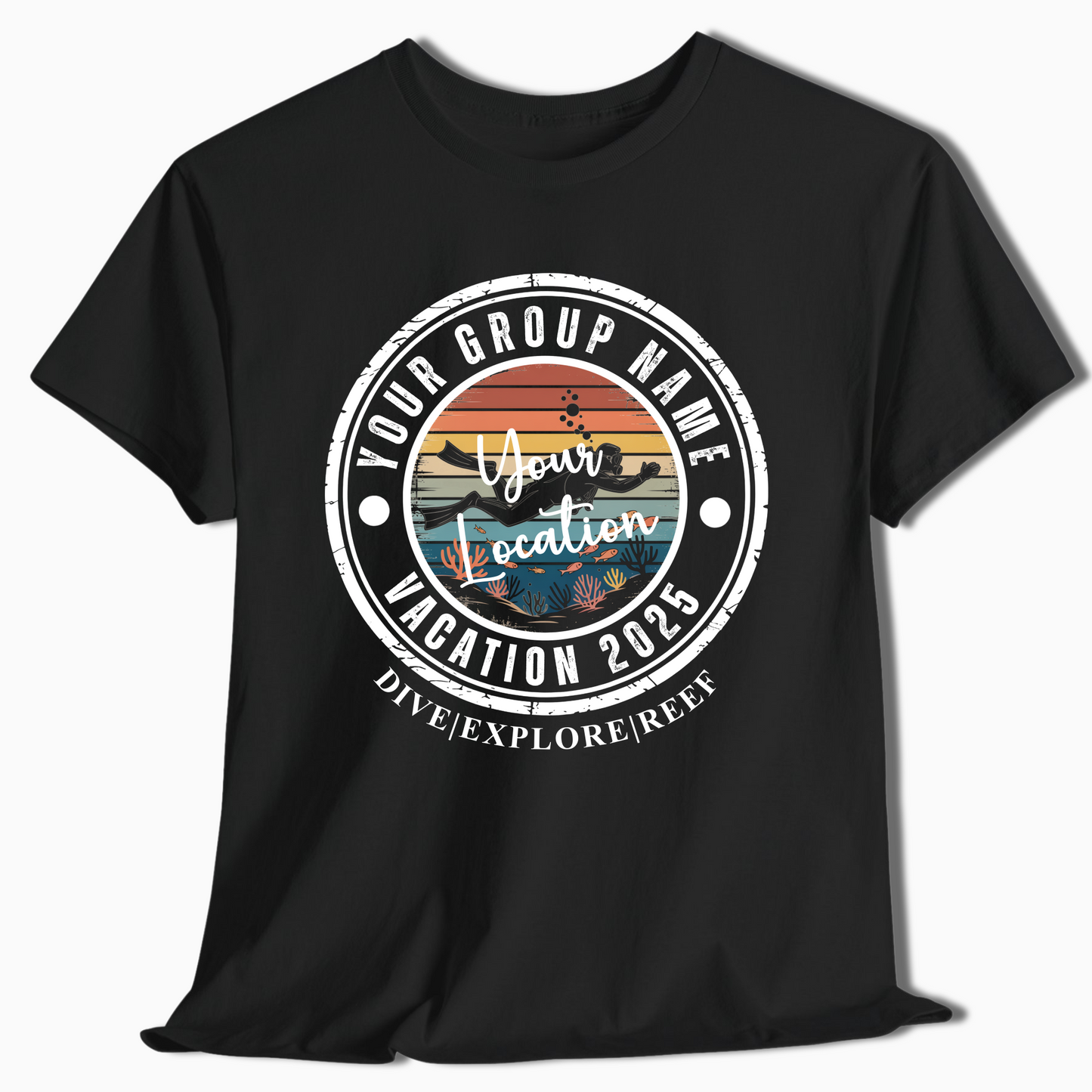 Personalized Scuba Diving Vacation Shirt - c380a25