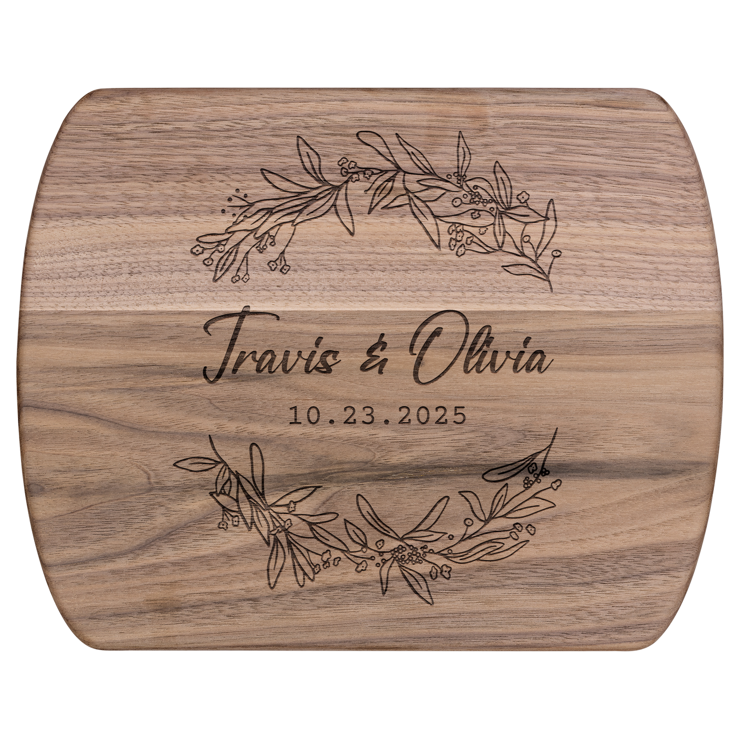 Custom Wedding Date & Name Engraved Cutting Board - c412a25