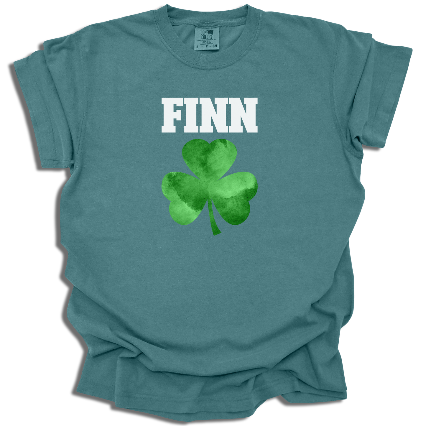 Four Leaf Clover Retro Style With Custom Name - Saint Patrick's Day - Comfort Colors® T-Shirt - c120a25