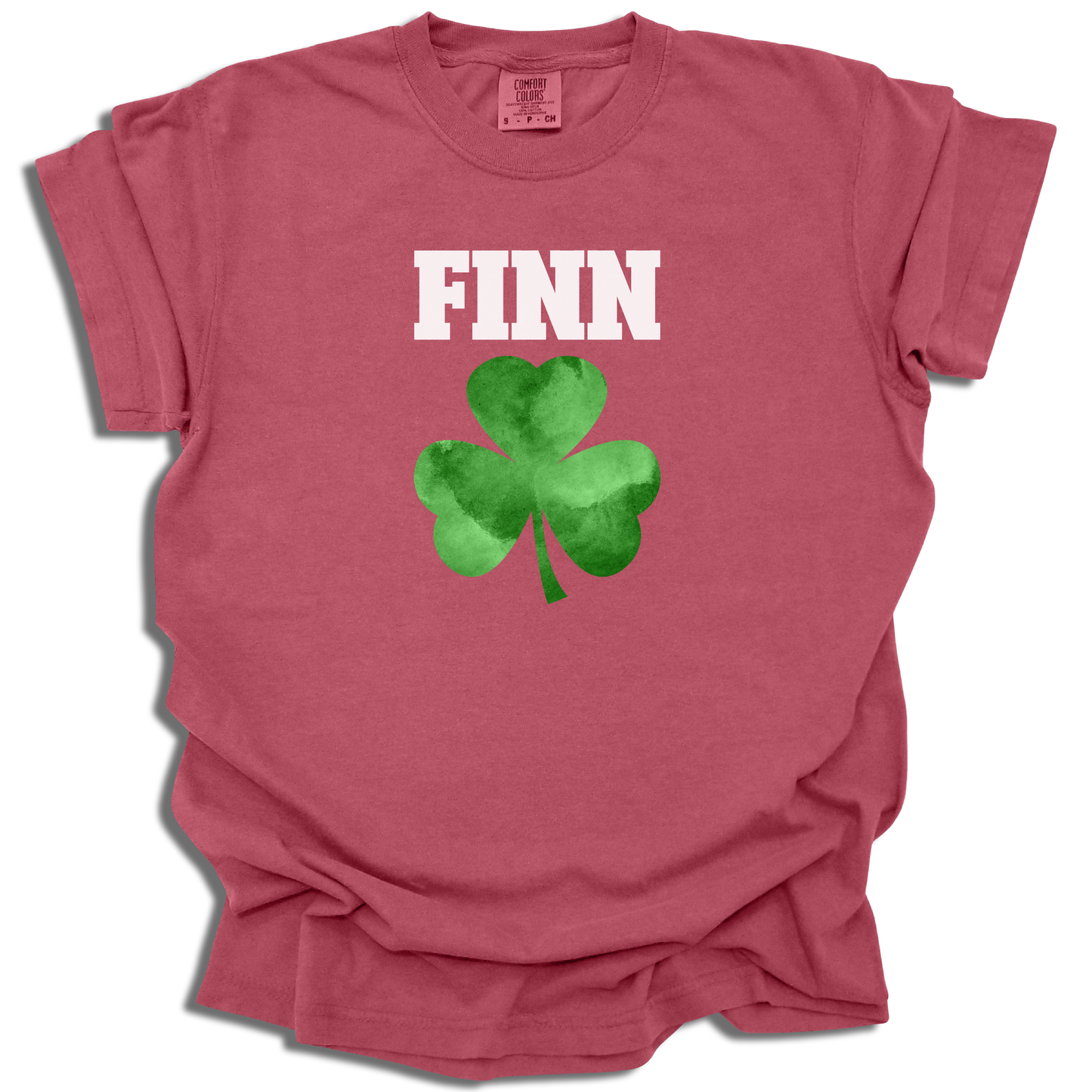 Four Leaf Clover Retro Style With Custom Name - Saint Patrick's Day - Comfort Colors® T-Shirt - c120a25