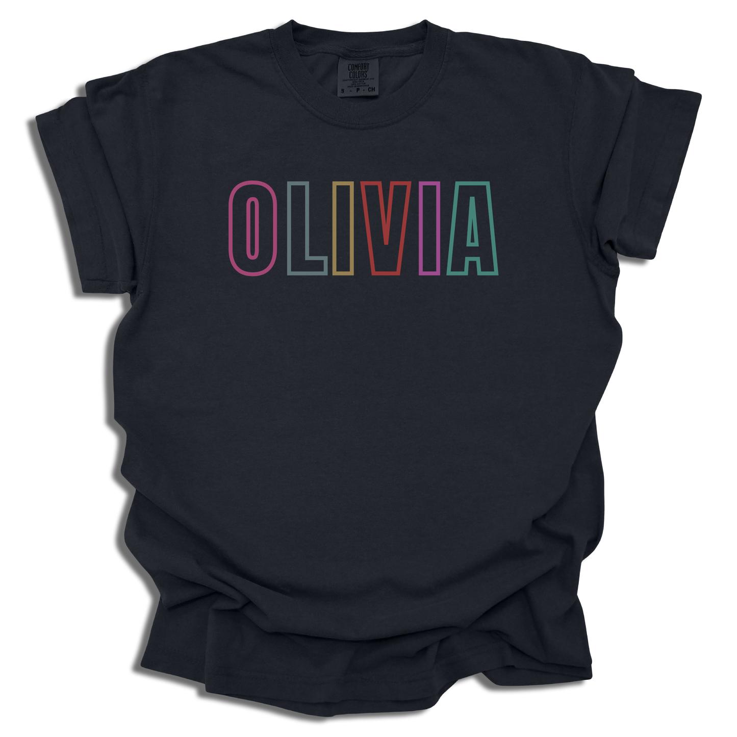 Custom Name T-Shirt - Personalized Multicolor Design - Birthday Gift Casual Tee - c176a25