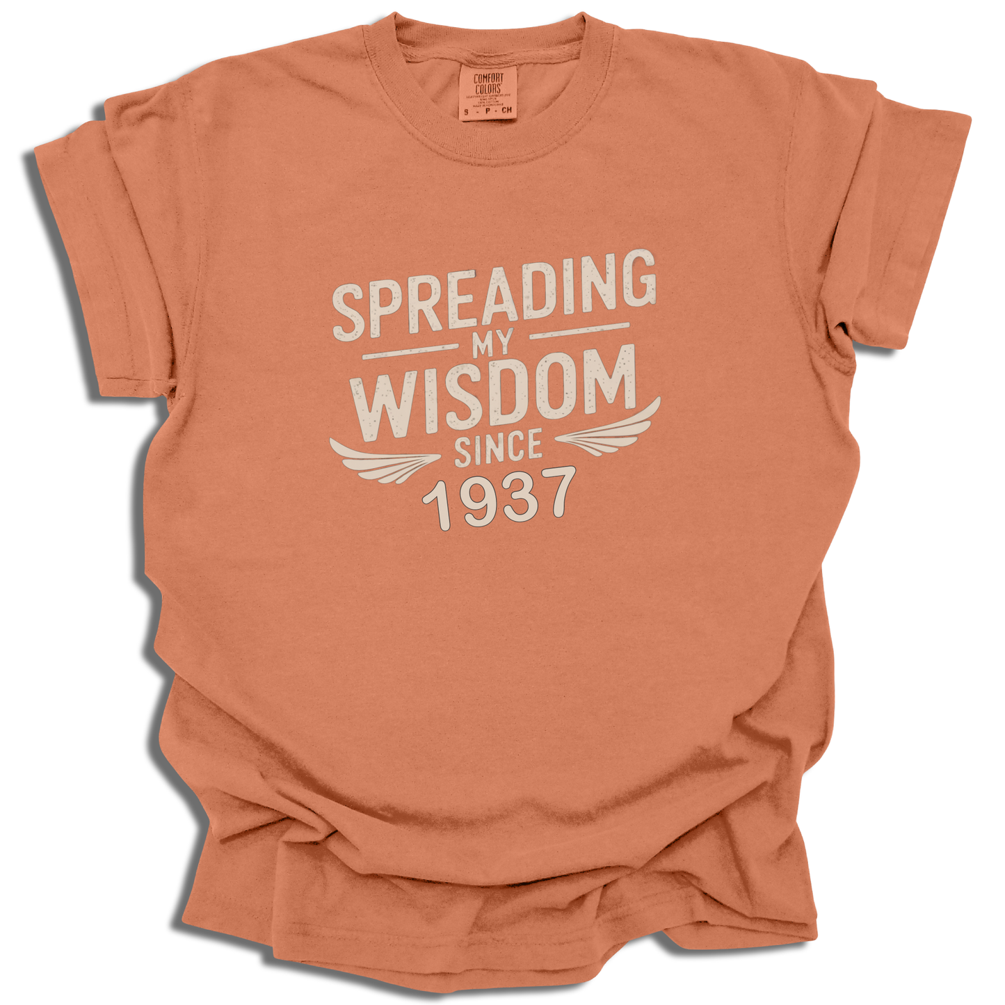 Custom Spreading My Wisdom T-Shirt | Personalized Birth Year Tee | Birthday Gift - c185a25