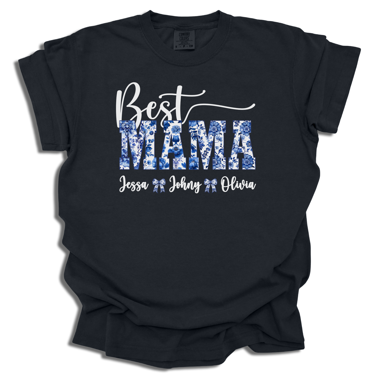 Customizable Best Mama T-Shirt | Add Names Personalized Gift | Mother’s Day Present - c189a25