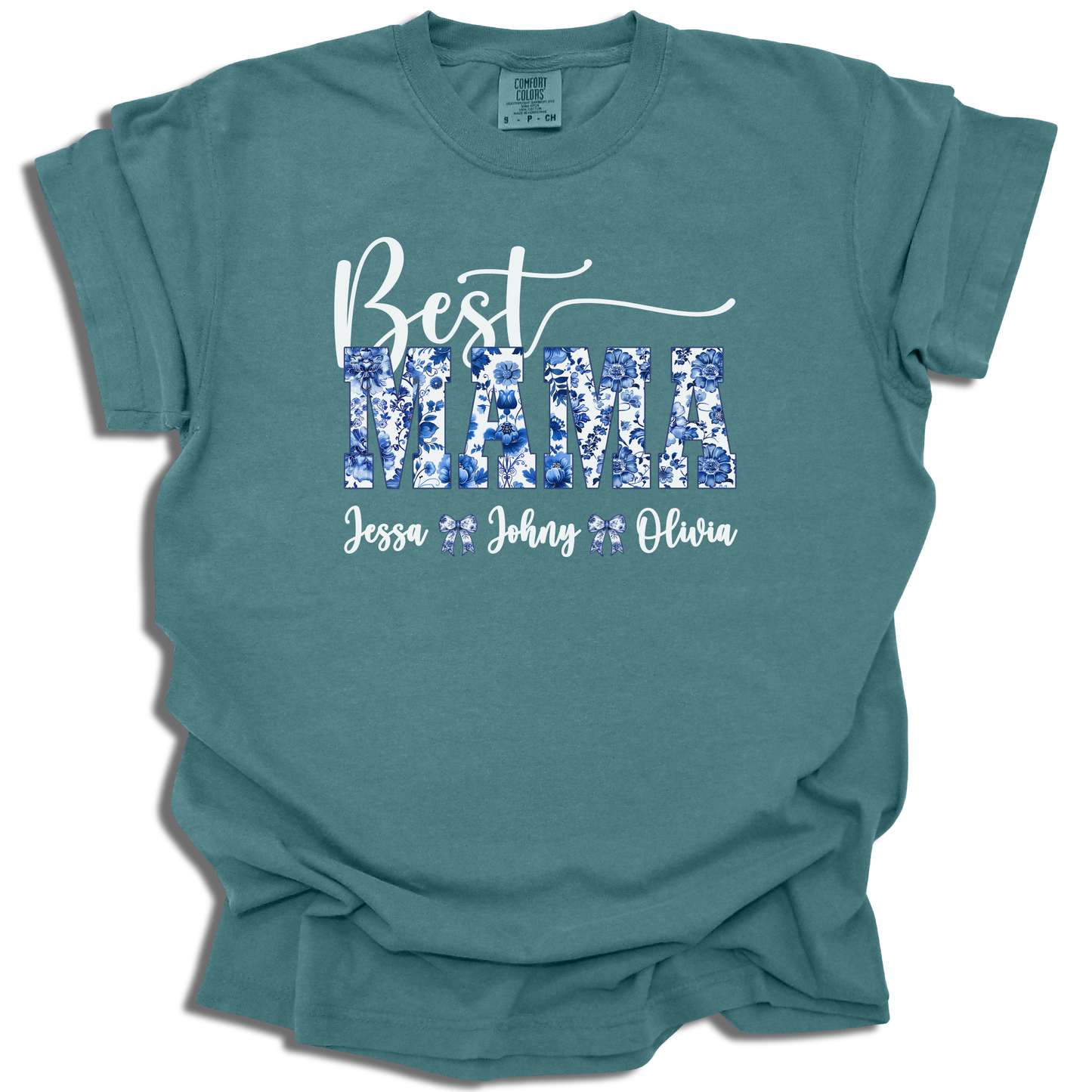 Customizable Best Mama T-Shirt | Add Names Personalized Gift | Mother’s Day Present - c189a25