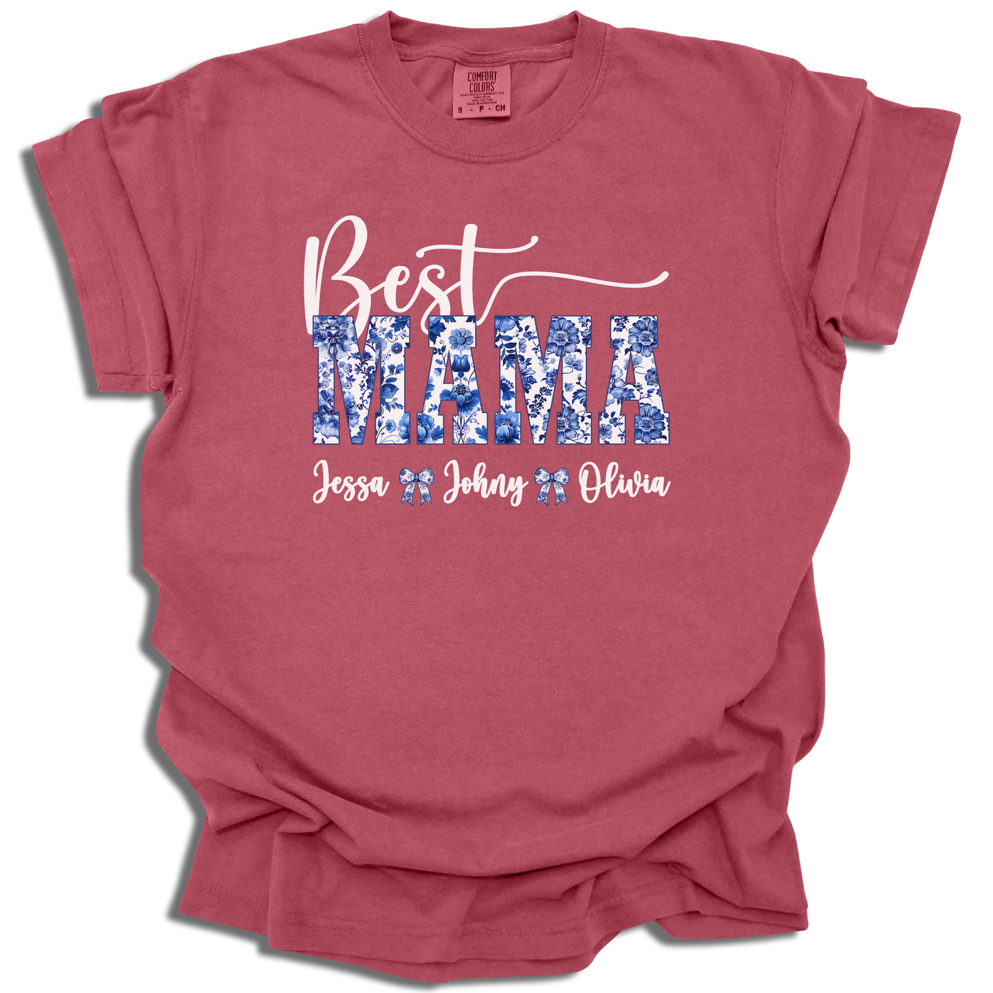Customizable Best Mama T-Shirt | Add Names Personalized Gift | Mother’s Day Present - c189a25