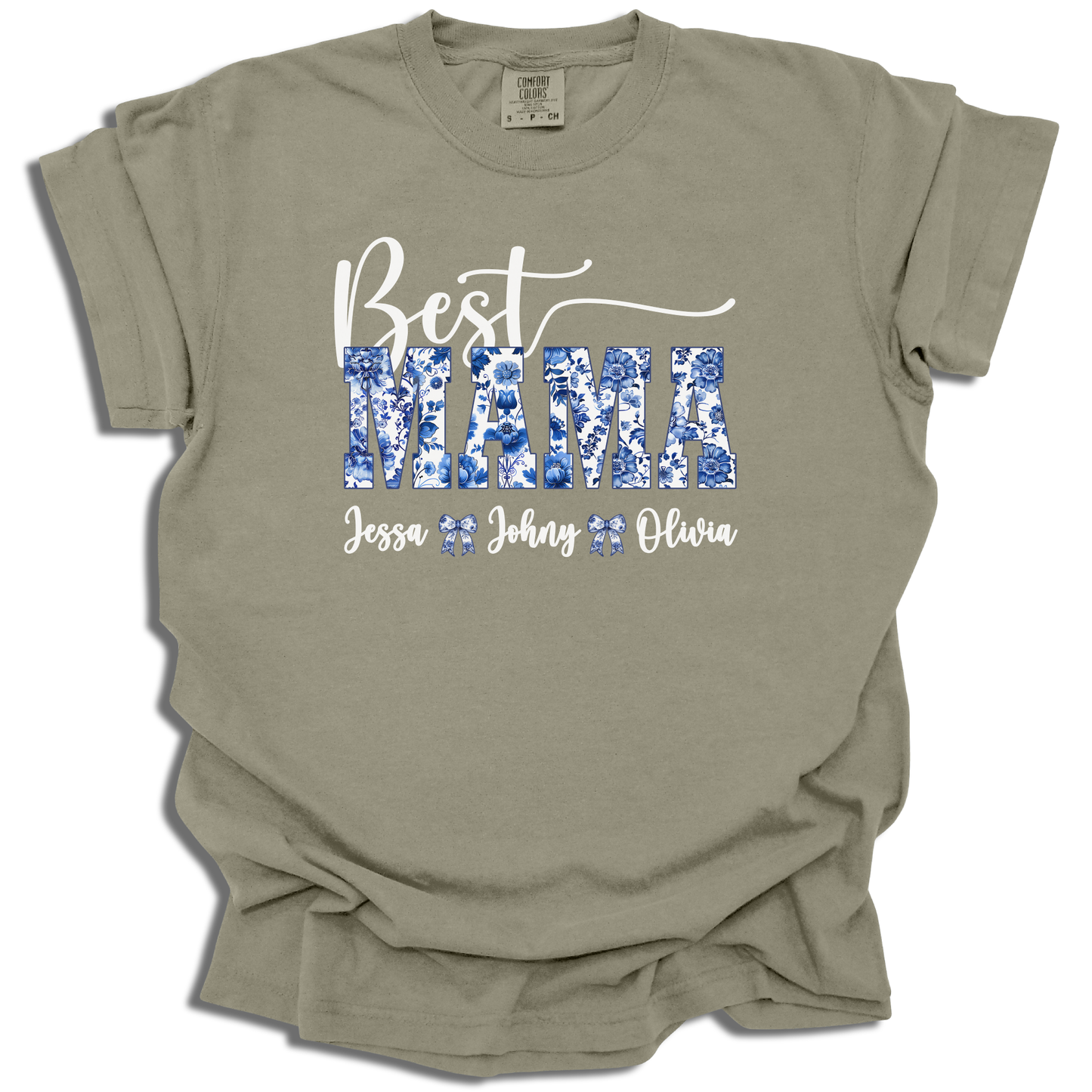 Customizable Best Mama T-Shirt | Add Names Personalized Gift | Mother’s Day Present - c189a25