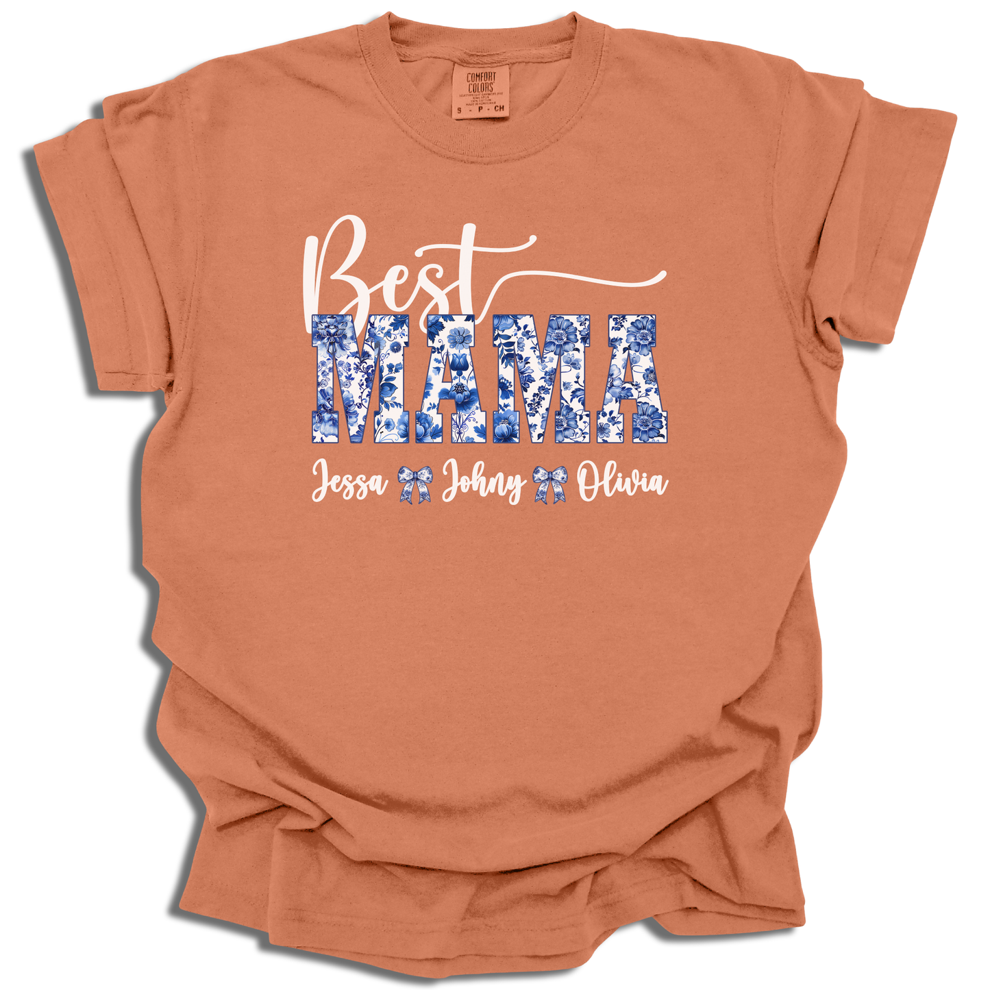 Customizable Best Mama T-Shirt | Add Names Personalized Gift | Mother’s Day Present - c189a25