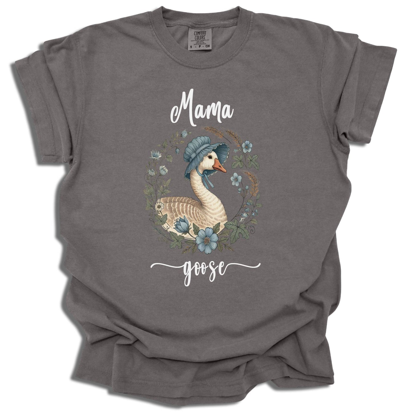 Mama Goose T-Shirt | Floral Goose Mother's Day Gift | Spring Animal Design | Comfort Colors® - c197a25