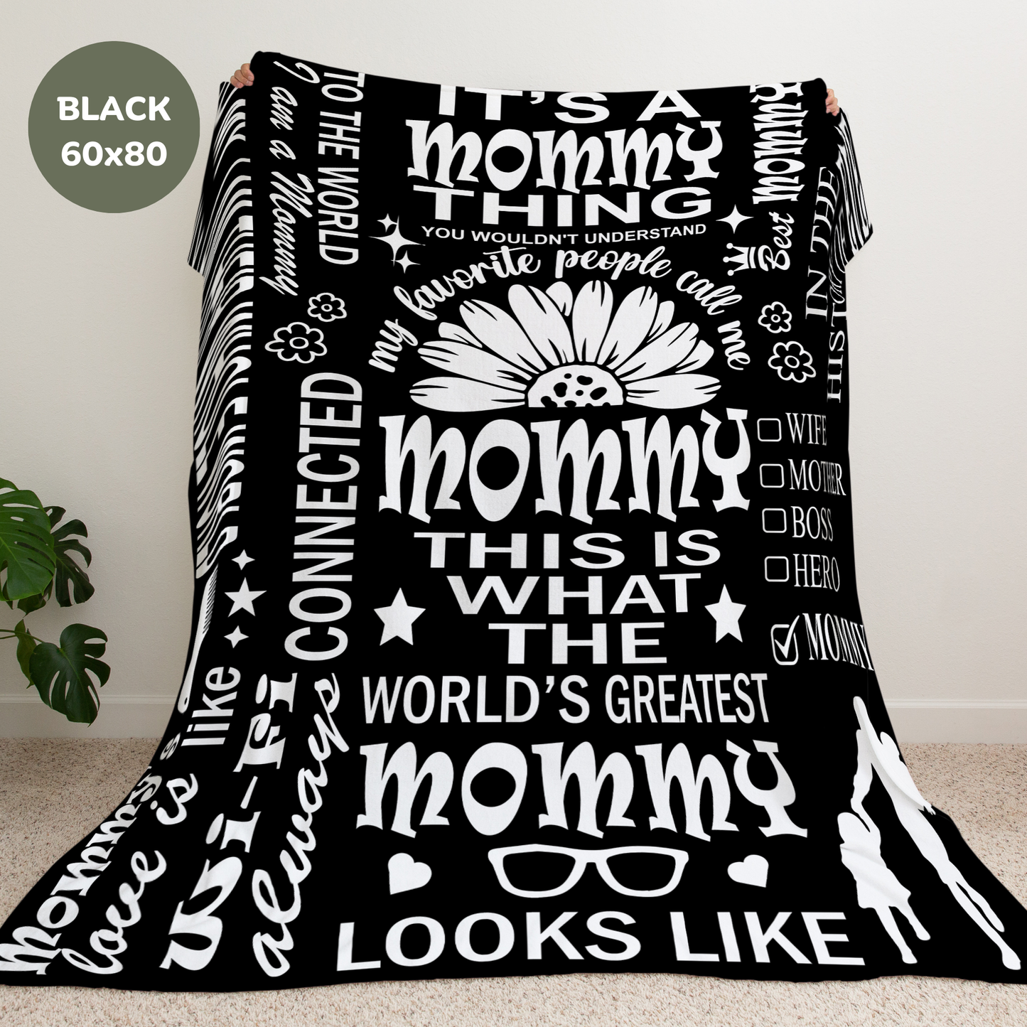 Mommy Quotes / Memes - Velveteen Throw Blanket - c19a25