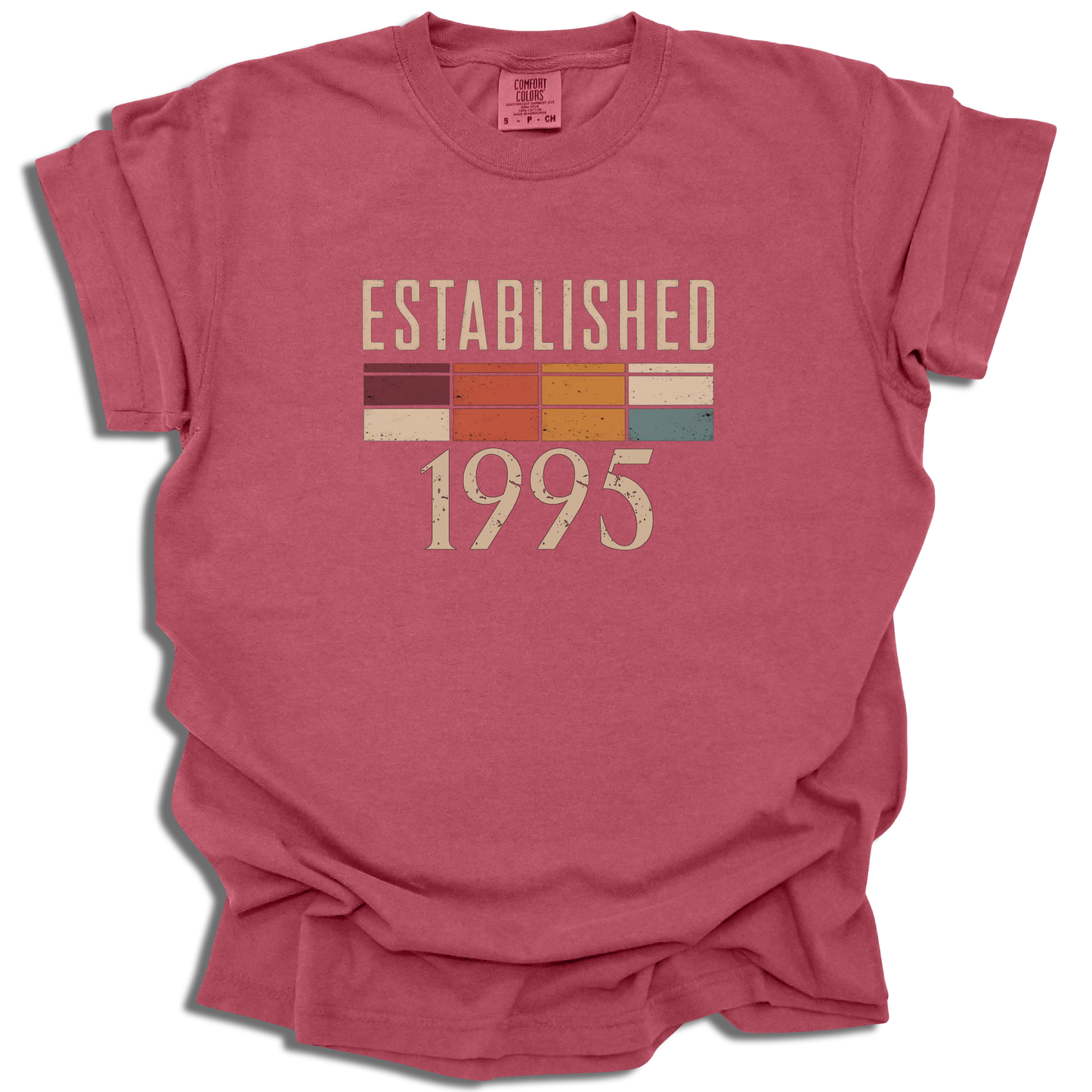 Customizable Birth Year T-Shirt | Established Retro Graphic Tee | Birthday Gift - c200a25