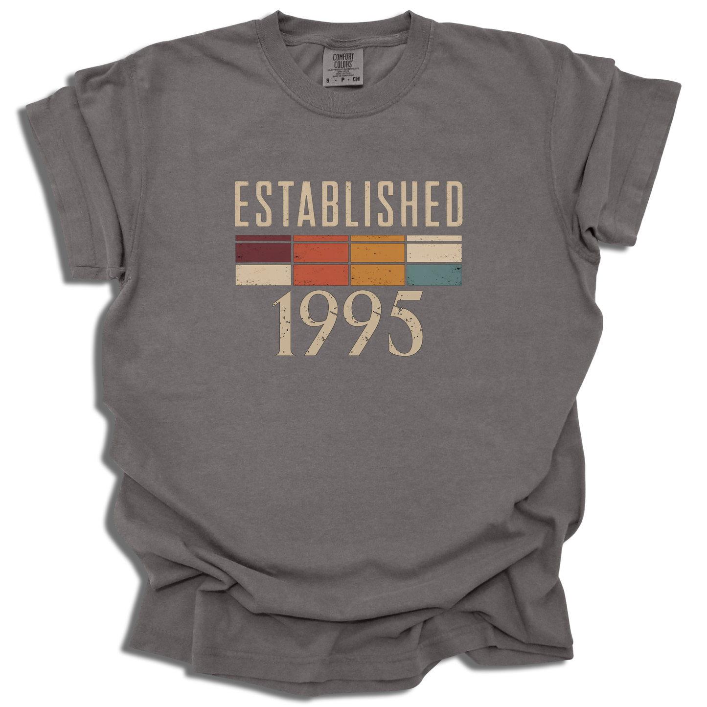 Customizable Birth Year T-Shirt | Established Retro Graphic Tee | Birthday Gift - c200a25