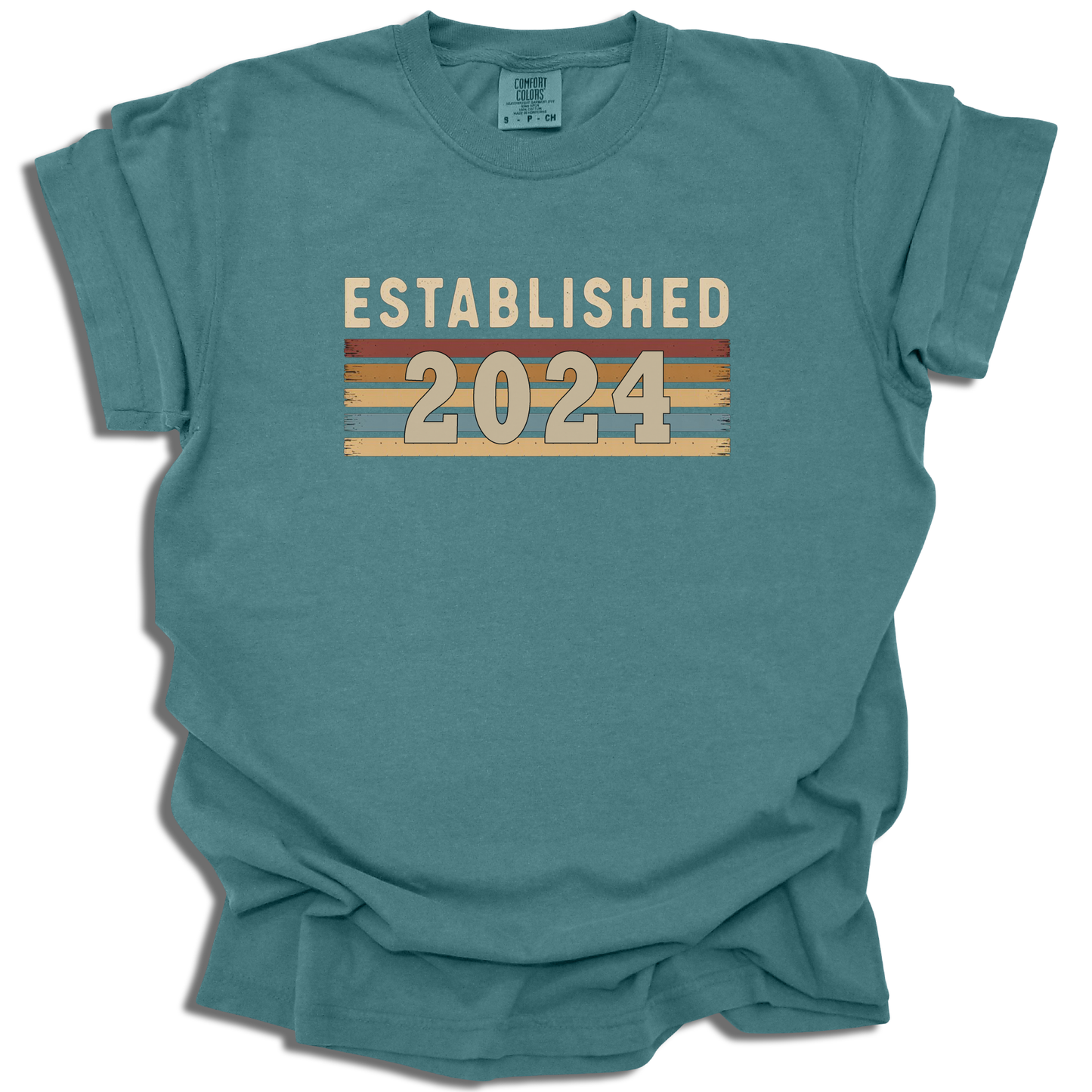 Customizable Year T-Shirt | Established Retro Graphic Tee | Birthday Gift - c201a25