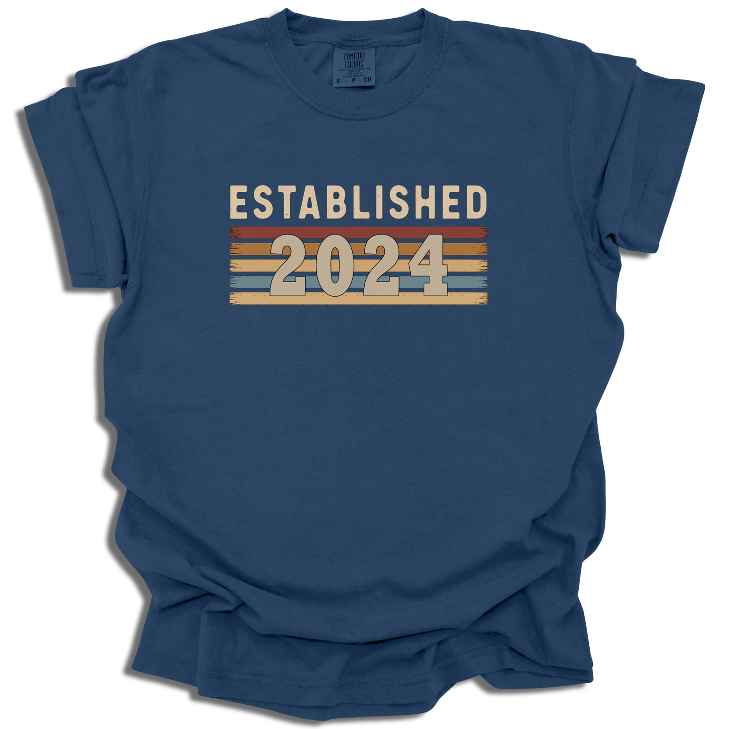 Customizable Year T-Shirt | Established Retro Graphic Tee | Birthday Gift - c201a25