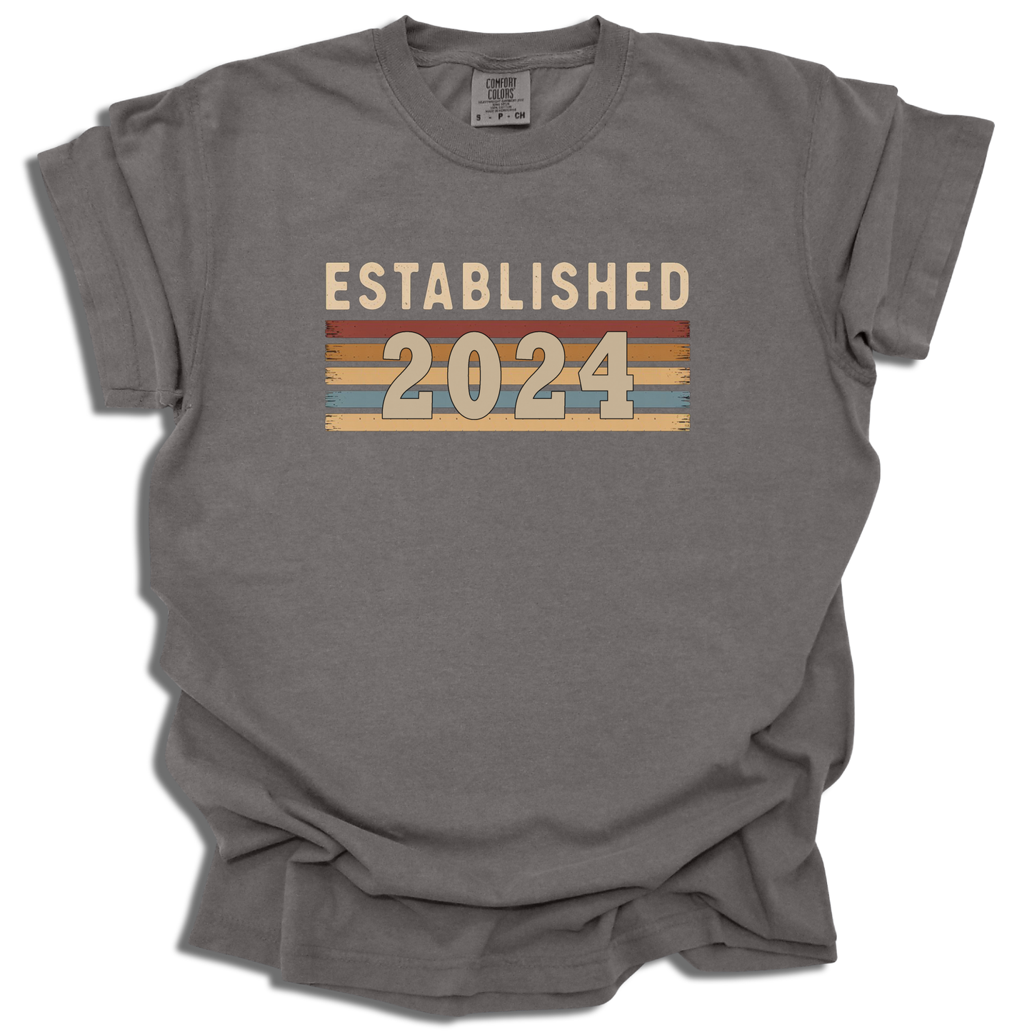 Customizable Year T-Shirt | Established Retro Graphic Tee | Birthday Gift - c201a25